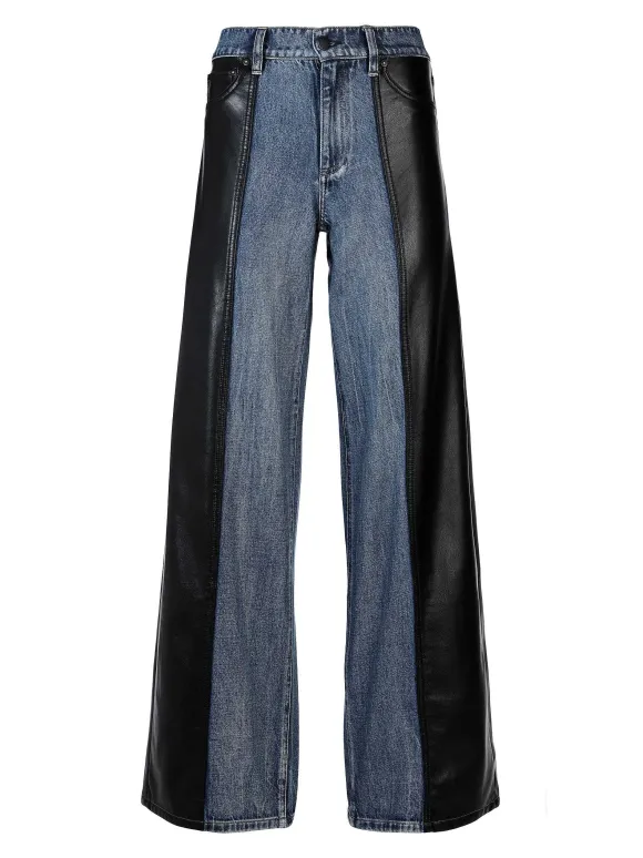 Trish Vegan Leather Baggy Jean | Alice and Olivia Store