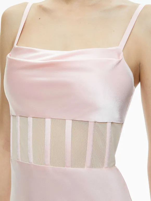 Valentina Draped Corset Maxi Dress | Alice and Olivia Sale
