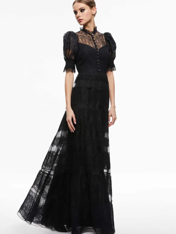 Vernita Tiered Maxi Dress | Alice and Olivia Discount