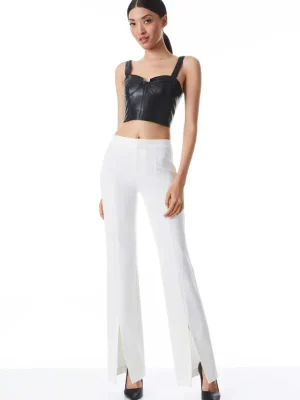 Walker Slim Front Slit Pants | Alice and Olivia Best