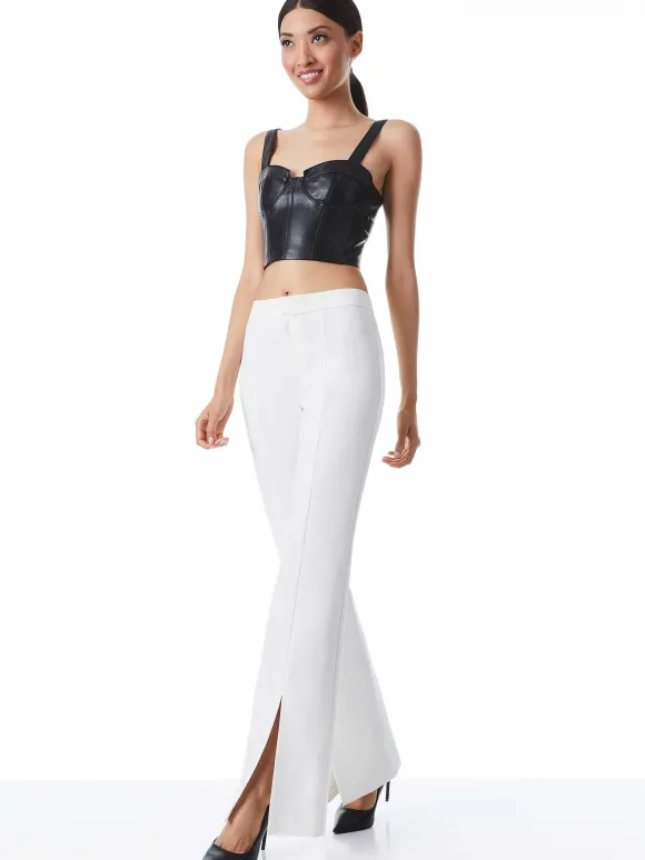 Walker Slim Front Slit Pants | Alice and Olivia Best