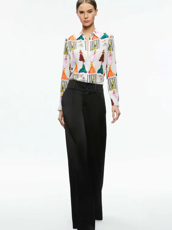 Willa Placket Top | Alice and Olivia Best Sale