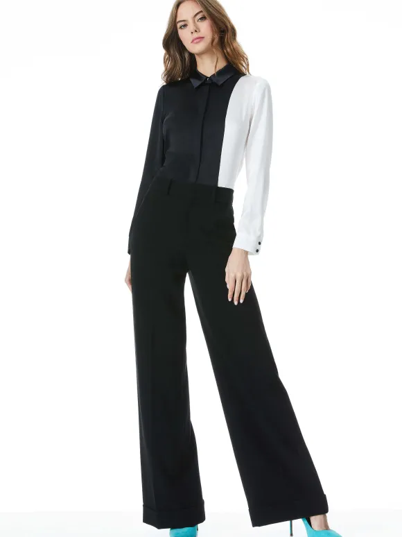 Willa Placket Top | Alice and Olivia Discount