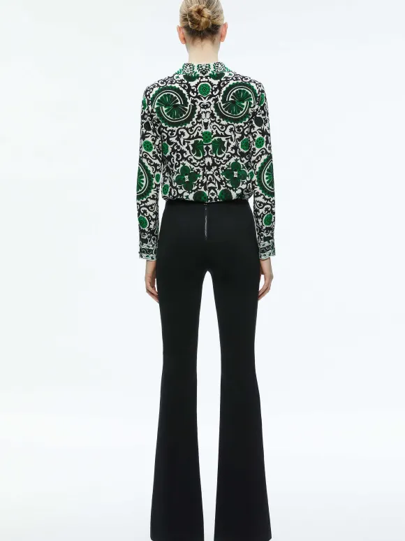 Willa Placket Top | Alice and Olivia Discount