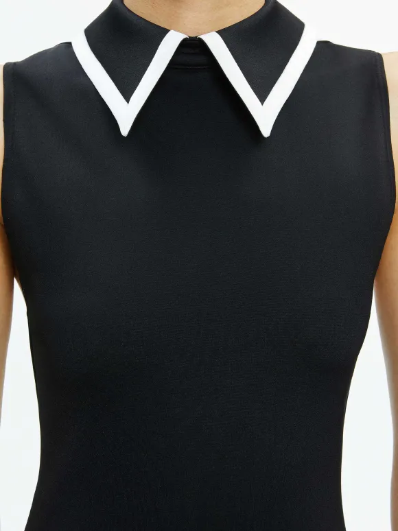 Wynell Collared Mini Dress | Alice and Olivia Online